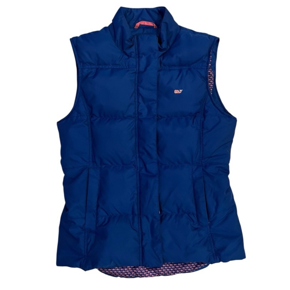 Vineyard Vines Women’s Blue Down Puffer Vest | Size XS